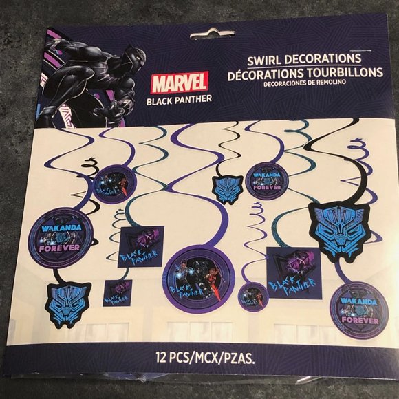 Black Panther Birthday Decorations Wakanda Forever! Party Supplies Bundle - NEW - Picture 3 of 6